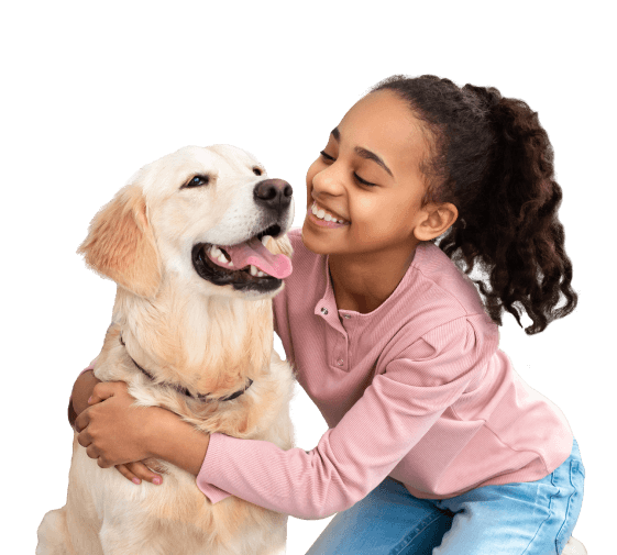 Girl and Dog